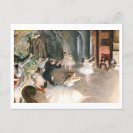 Cartão Postal O ensaio (1874) Edgar desgaseifica