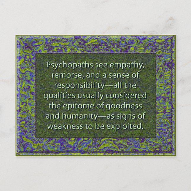 Cartão Postal O Epitoma da Bondade e da Humanidade (Frente)