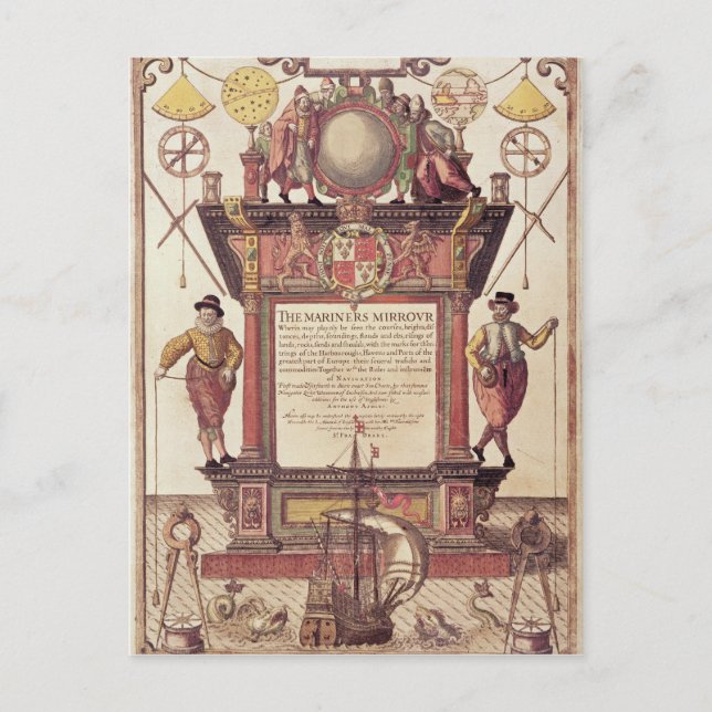 Cartão Postal O Espelho dos Mariners, página de título (Frente)