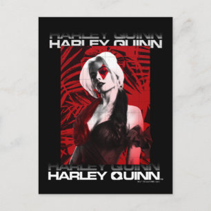 Cartão Postal O Esquadrão Suicida   Harley Quinn Red Fern Retra