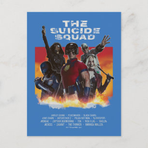 Cartão Postal O Esquadrão Suicida   Poster de Filme em Estilo Re
