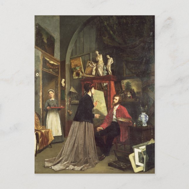 Cartão Postal O Estúdio do Artista (Frente)