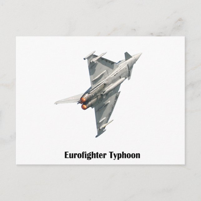 Cartão Postal O Eurofighter Typhoon (Frente)