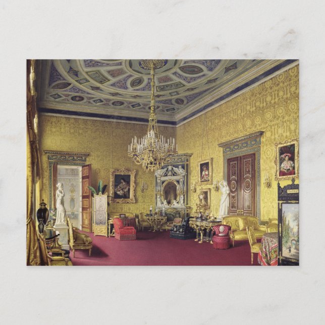 Cartão Postal O Excelente Agate Hall no Palácio de Catherine (Frente)