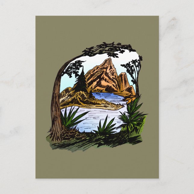 Cartão Postal O exterior (Frente)