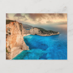 Cartão Postal O famoso Navagio (naufrágio) na ilha de Zakynthos