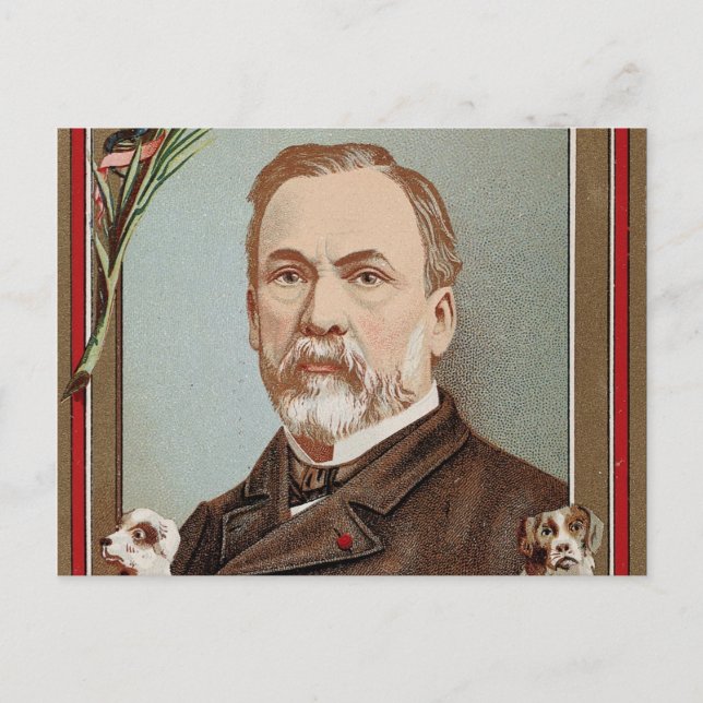 Cartão Postal O famoso Retrato Louis Pasteur Histórico (Frente)