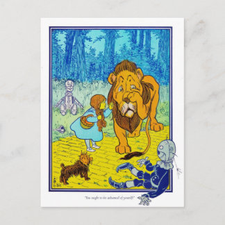 Cartão Postal O Feiticeiro de Oz: Você deve ser Envergonhado!