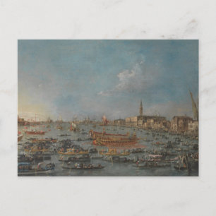 Cartão Postal O Festival Bucintoro de Veneza