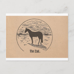 Cartão Postal O Fim Cavalo Negro