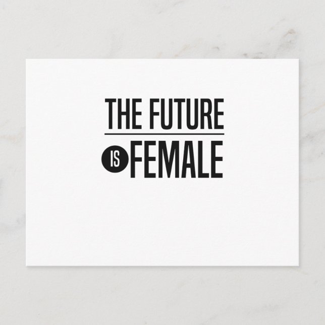 Cartão Postal O futuro é feminino (Frente)
