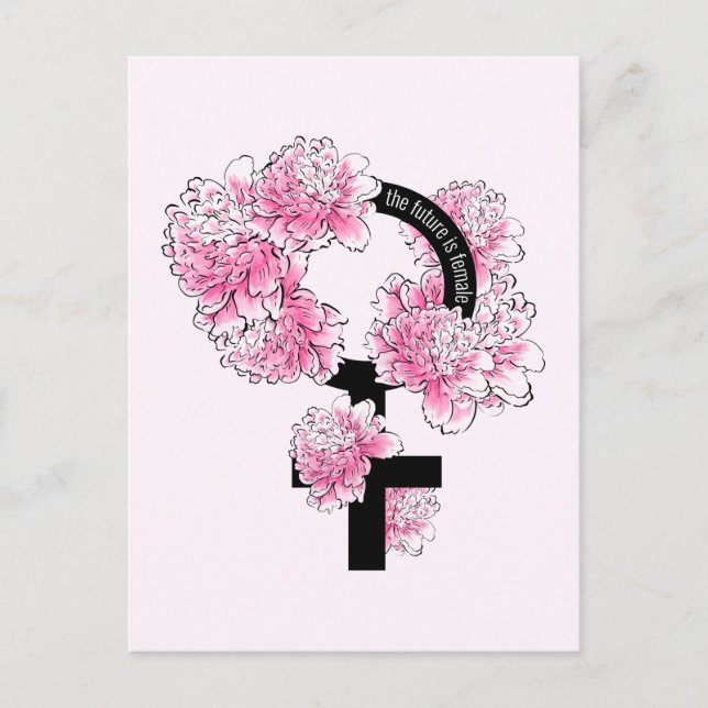 Cartão Postal O futuro é feminino (Frente)