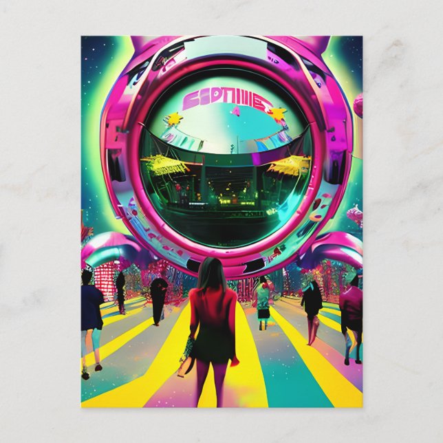 Cartão Postal O futuro mercado (Frente)