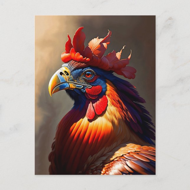 Cartão Postal o galo (Frente)