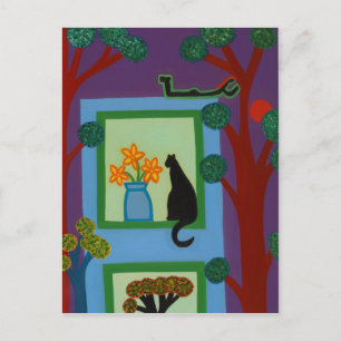 Cartão Postal O Gato do Crescente Askew 2008