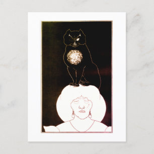 Cartão Postal O Gato Negro, Aubrey Beardsley