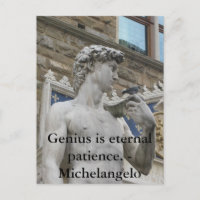 O gênio é a paciência eterna. - Citação Michelange