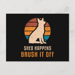 Cartão Postal O german shepherd Ocorre No Cachorro Vintage Engra