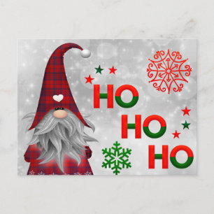 Cartão Postal O Gnomo de Natal Diz Ho Ho Ho