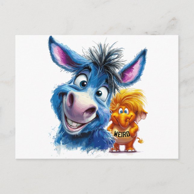 Cartão Postal O GOP é estranho, por Tim Walz (Frente)