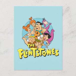 Cartão Postal O Gráfico da Família Flintstones e Rubbles