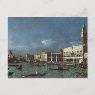 Cartão Postal O Grande Canal com a Igreja dos Papais noeis Maria