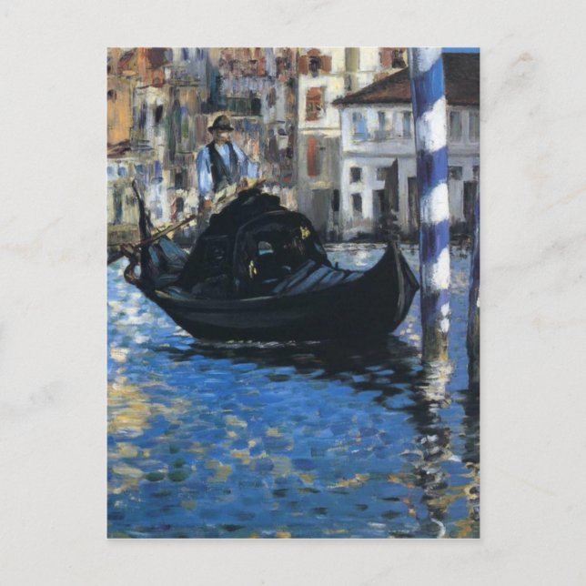 Cartão Postal O Grande Canal de Veneza por Edouard Manet (Frente)