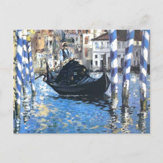 Cartão Postal O grande canal de Venice Edouard Manet (Frente)
