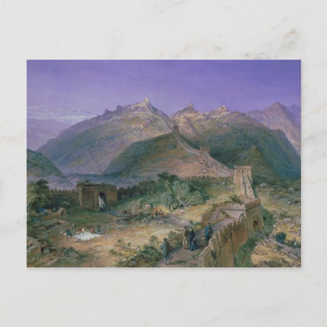 Cartão Postal O Grande Muralha de China, 1886 (w/c) (Frente)