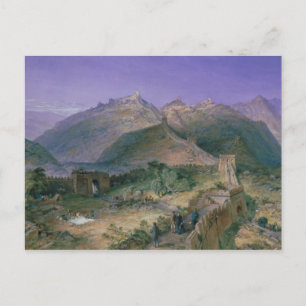 Cartão Postal O Grande Muralha de China, 1886 (w/c)