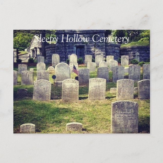 Cartão Postal O Grave Site de Washington Irving (Frente)