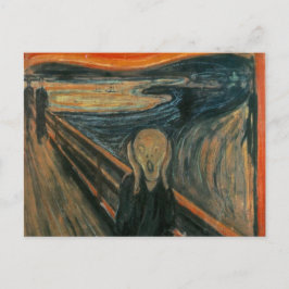 Cartão Postal O gritar de Edvard Munch, pintor simbolista
