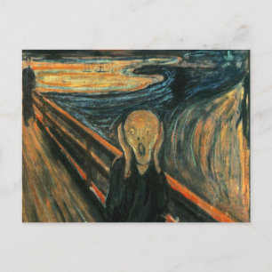 Cartão Postal O Gritar Edvard Munch Modern Expressionist Art