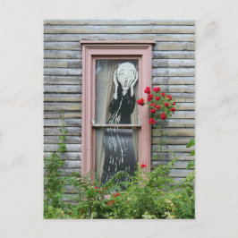 Cartão Postal O Gritar em uma janela