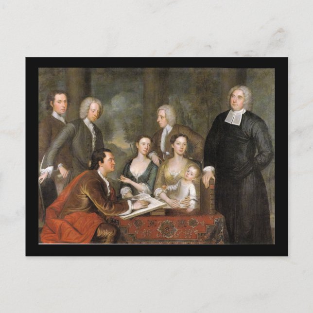 Cartão Postal O Grupo das Bermudas, de John Smibert (Frente)