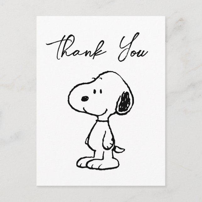 Cartão Postal O Grupo Peanuts | Chá de Bebê (Frente)