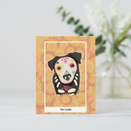 Cartão Postal O Guia – Arte de Tarot do Cão do Día de los Muerto