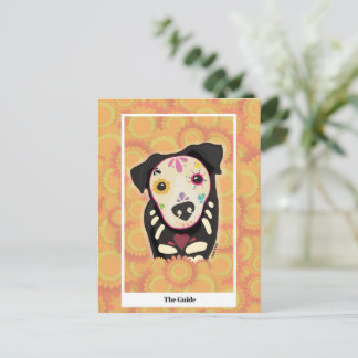 Cartão Postal O Guia – Arte de Tarot do Cão do Día de los Muerto