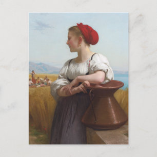Cartão Postal O Harvester de Bouguereau