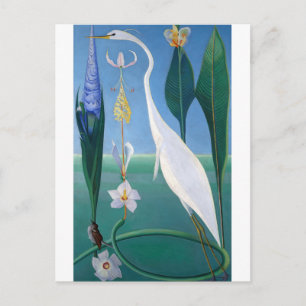 Cartão Postal O Herão Branco de Joseph Stella