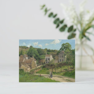 Cartão Postal O Hermitage em Pontoise Camille Pissarro
