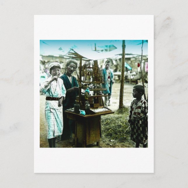 Cartão Postal O homem doce do velho Japão vence japonês (Frente)