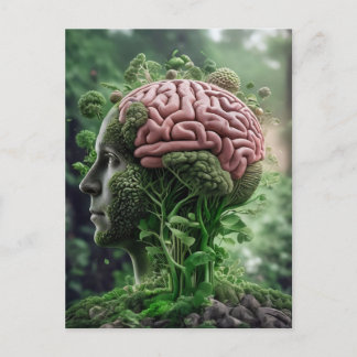 Cartão Postal O Homem é Natureza - Ambiente Humano Orgânico