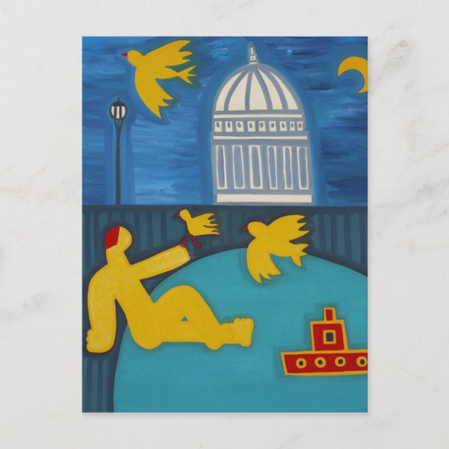 Cartão Postal O homem sob a ponte 2006 (Frente)