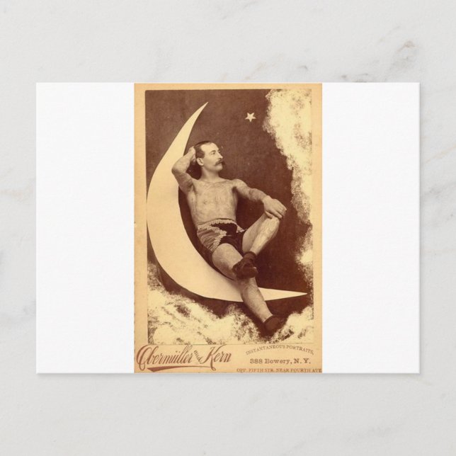 Cartão Postal O Homem Tatuado Na Lua (Frente)