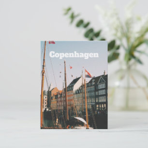 Cartão Postal O icônico Nyhavn, Copenhague, Dinamarca