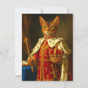 Cartão Postal O imperador de um feixe de sol Napoleão Cat