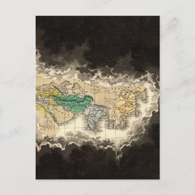 Cartão Postal O Império Romano na Idade de Augustão 1 AD (Frente)