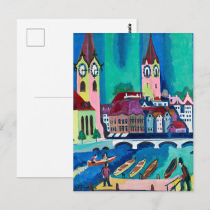 Cartão Postal O Impulso da Cidade, Ernst Ludwig Kirchner Zurich