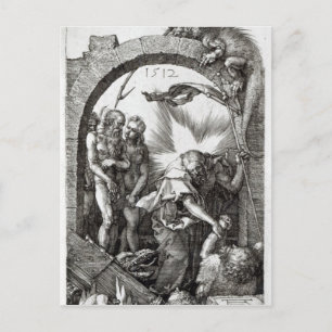 Cartão Postal O inferno ou o Cristo descem para